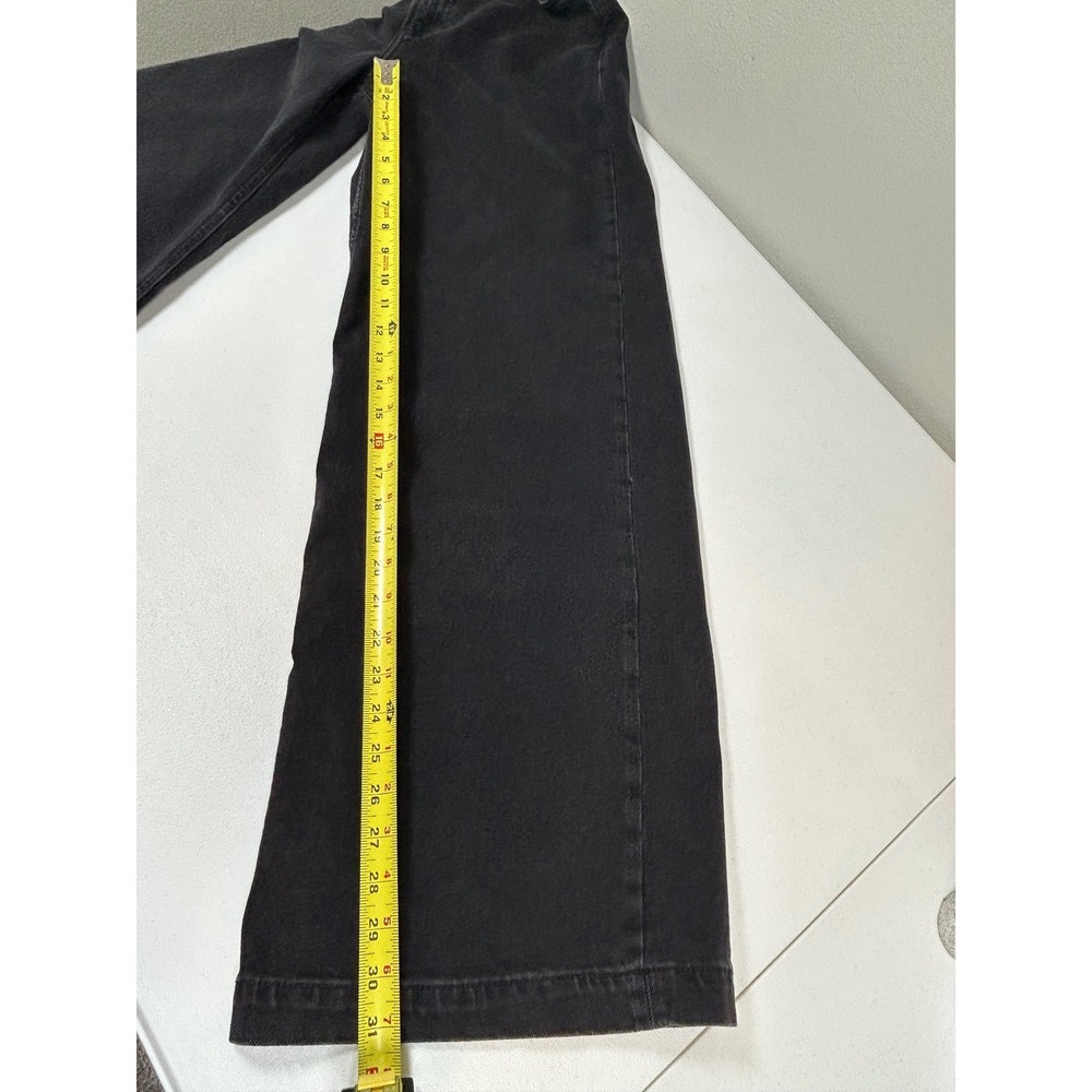 NEW $80 GAP Jeans Women's 30/10 R Black High Rise Stride Wide Leg Baggy 90s - Picture 8 of 10